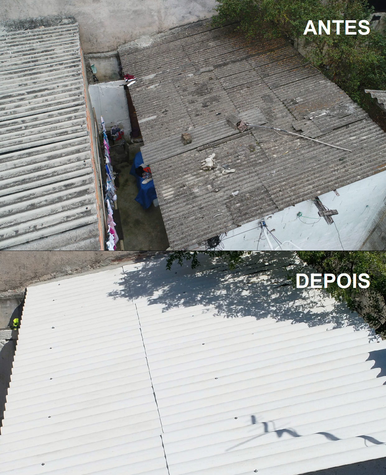Antes e Depois Brasilit e Moradigna