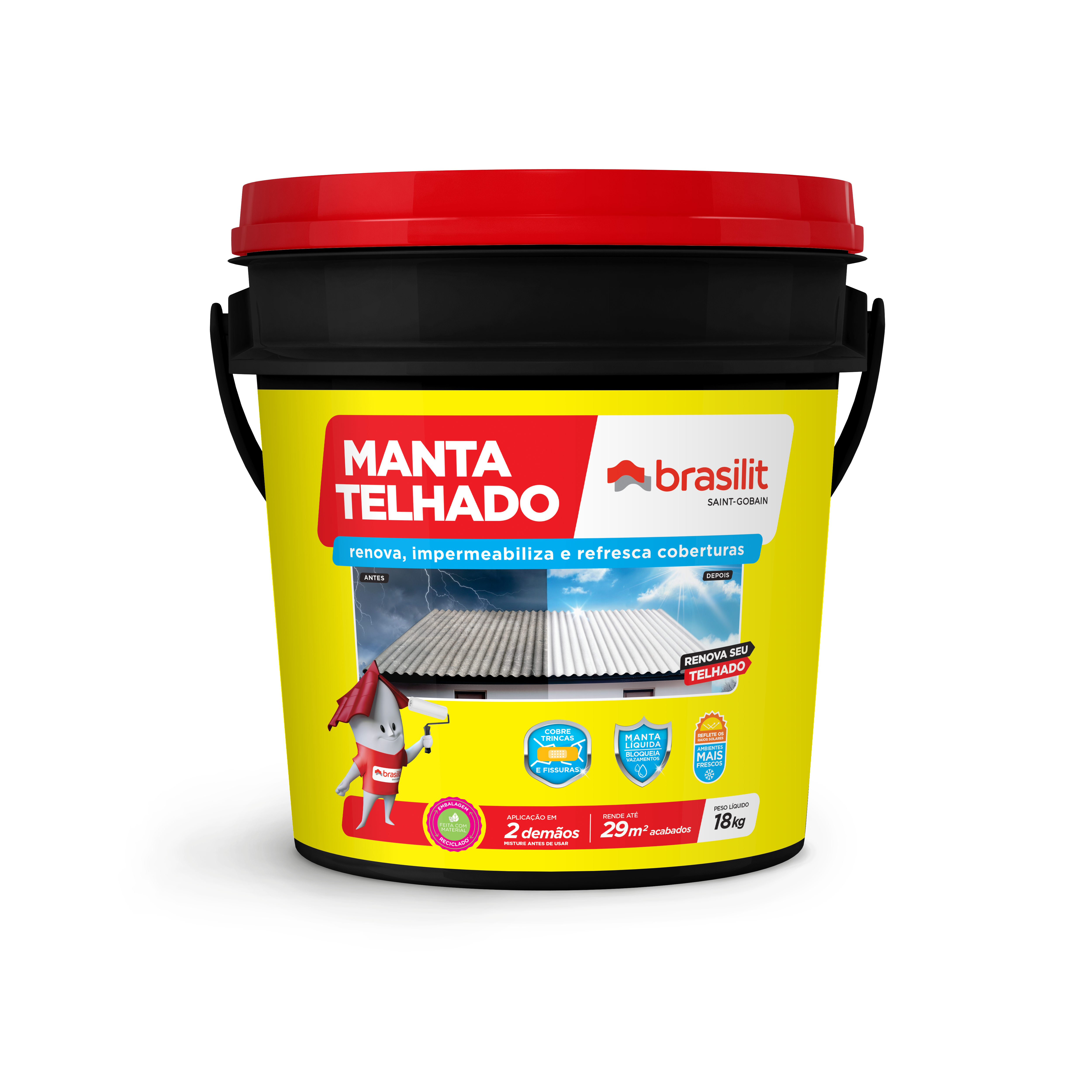 Manta Telhado Brasilit 