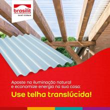 Telha translúcida Brasilit